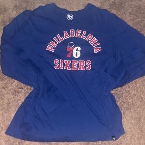 Philadelphia 76ers Blue longe sleeve shirt